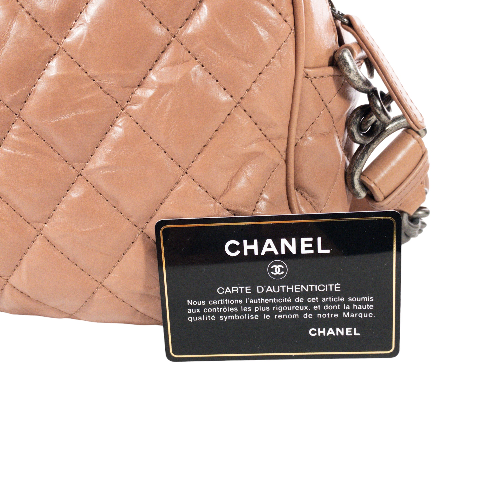 Chanel Blush Glazed Leather Large Flap