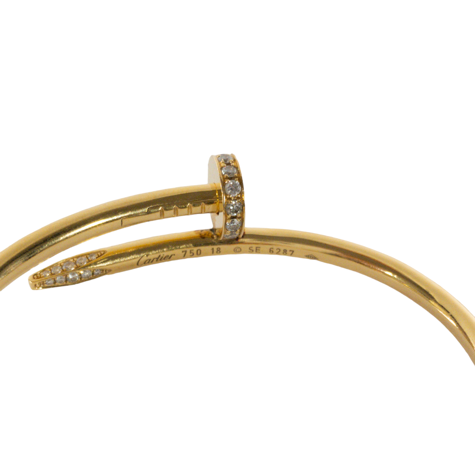 Cartier Yellow Gold Juste un Clou Diamond Bracelet