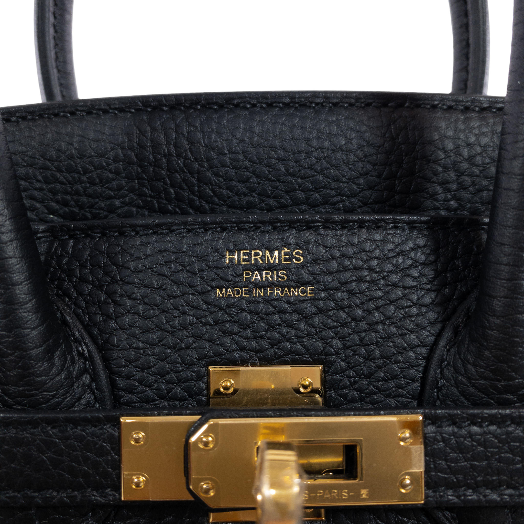 Hermes Birkin 25 Black Togo GHW