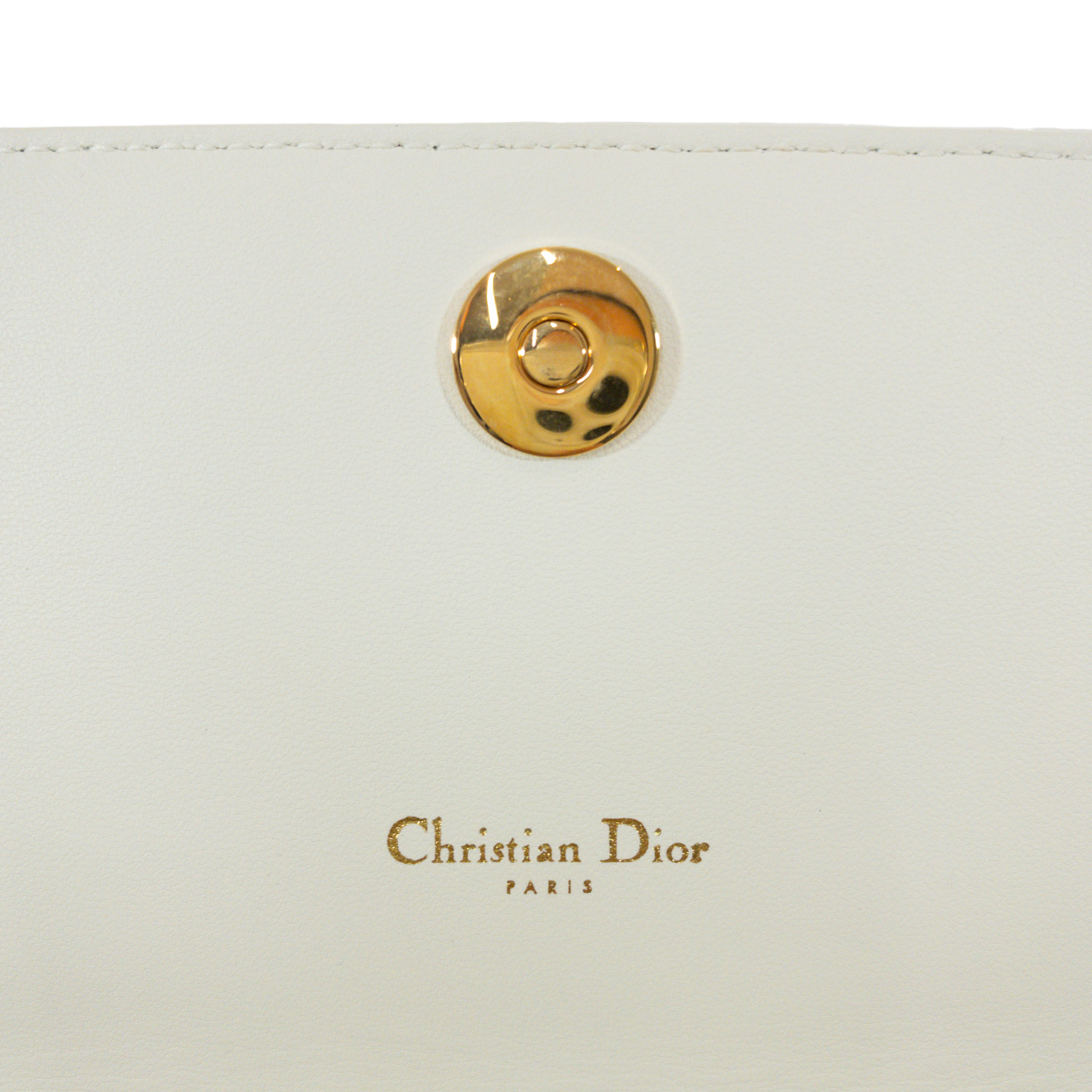 Dior White Supple Caro Belt Bag