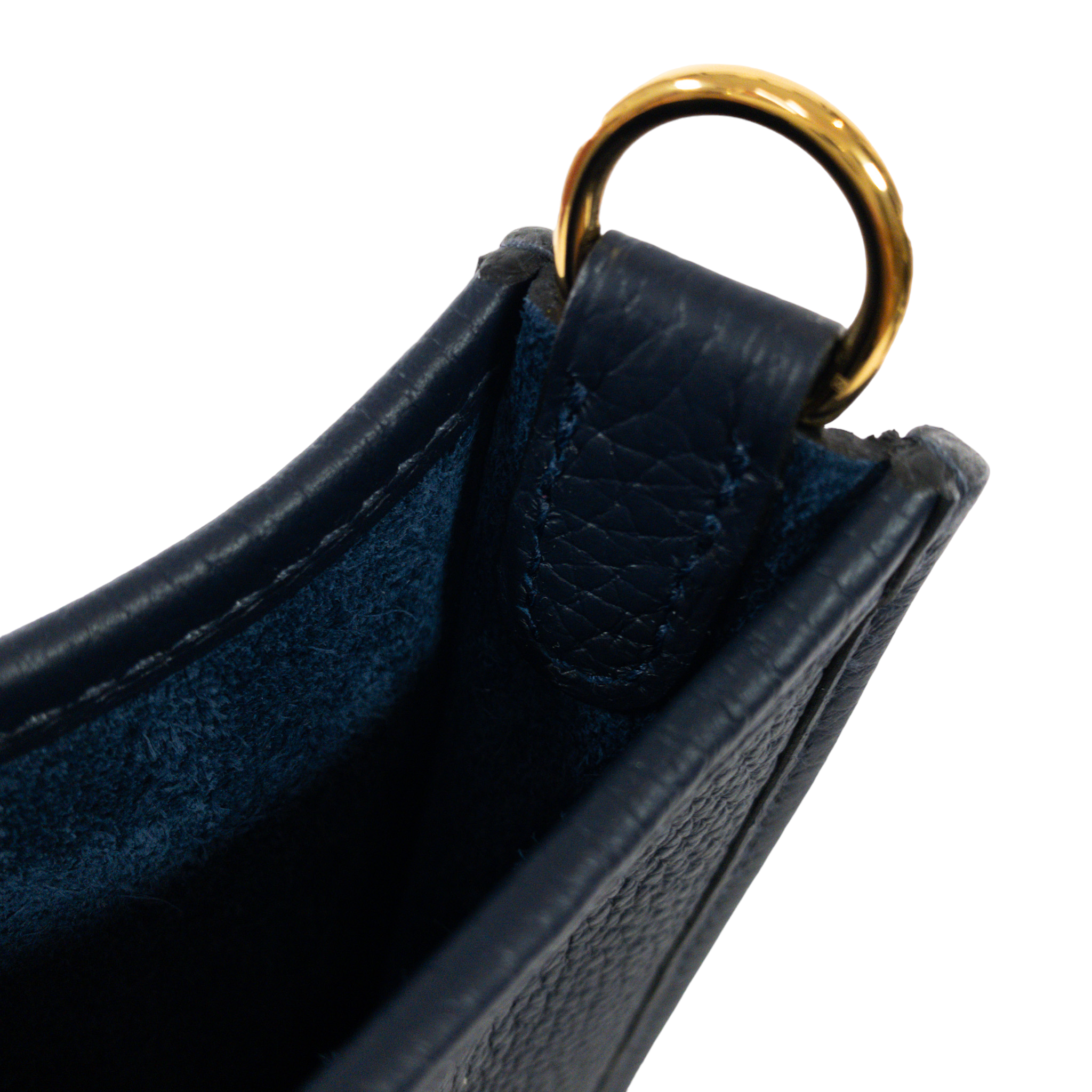 Hermes Dark Blue Evelyne TPM GHW