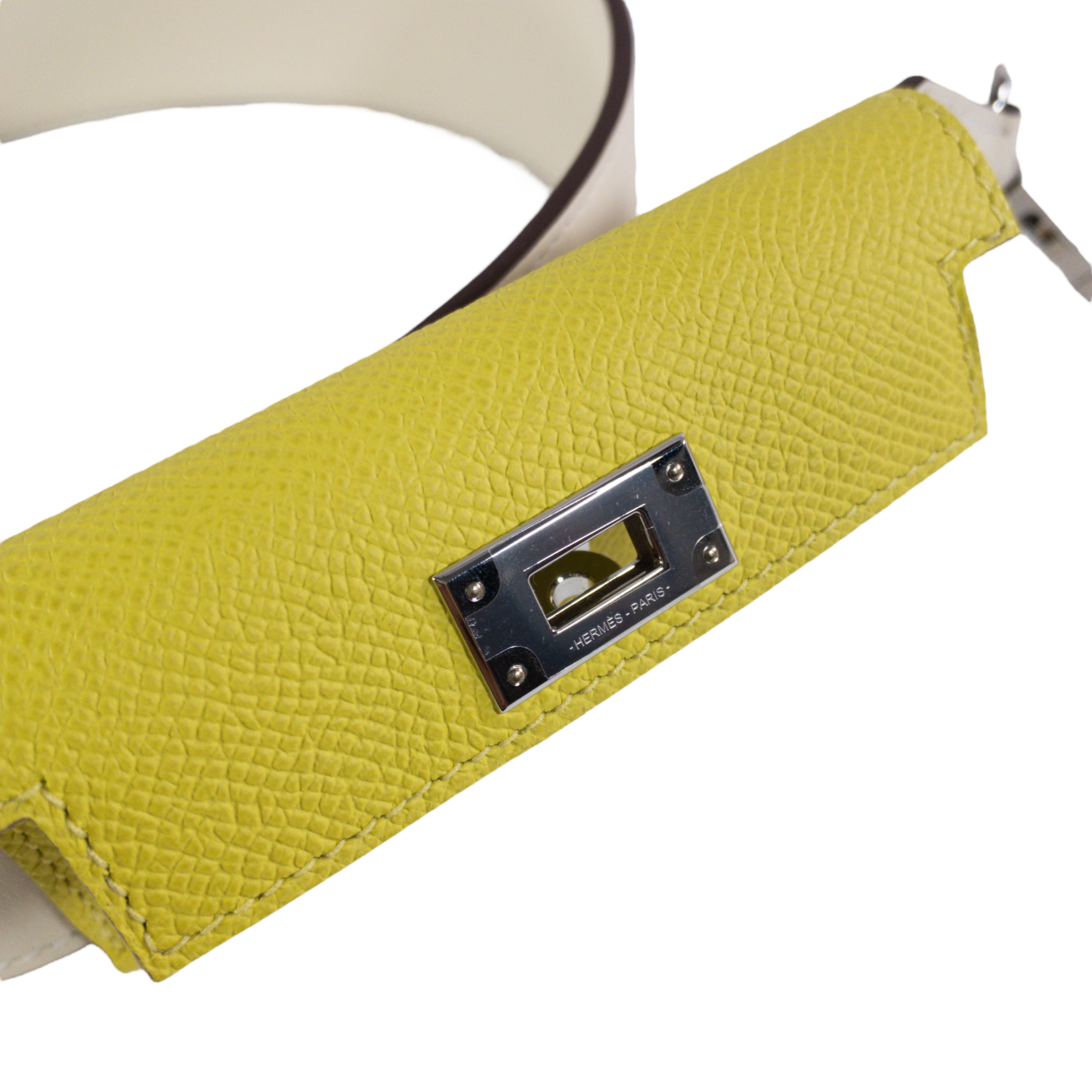 Hermes Pocket Kelly Nata / Lime PHW