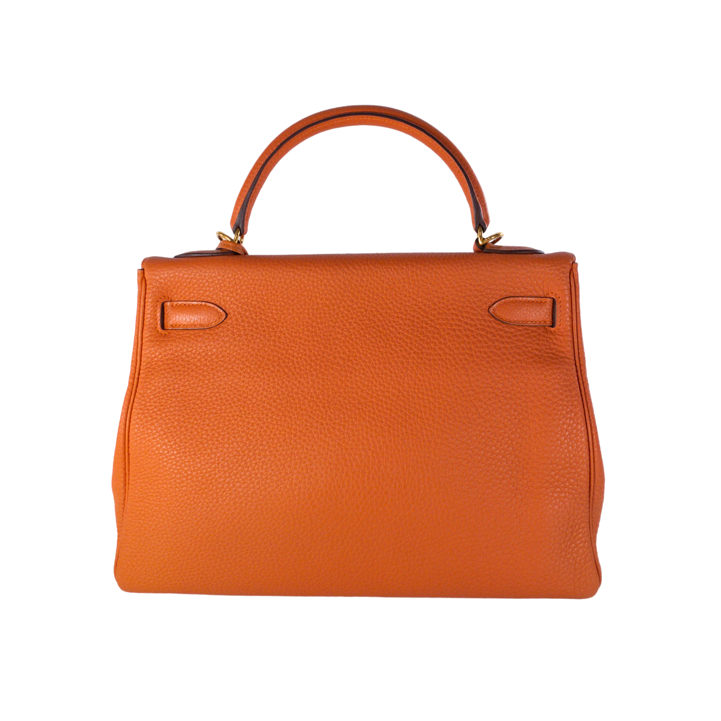 Hermes Orange Togo Kelly 32 GHW