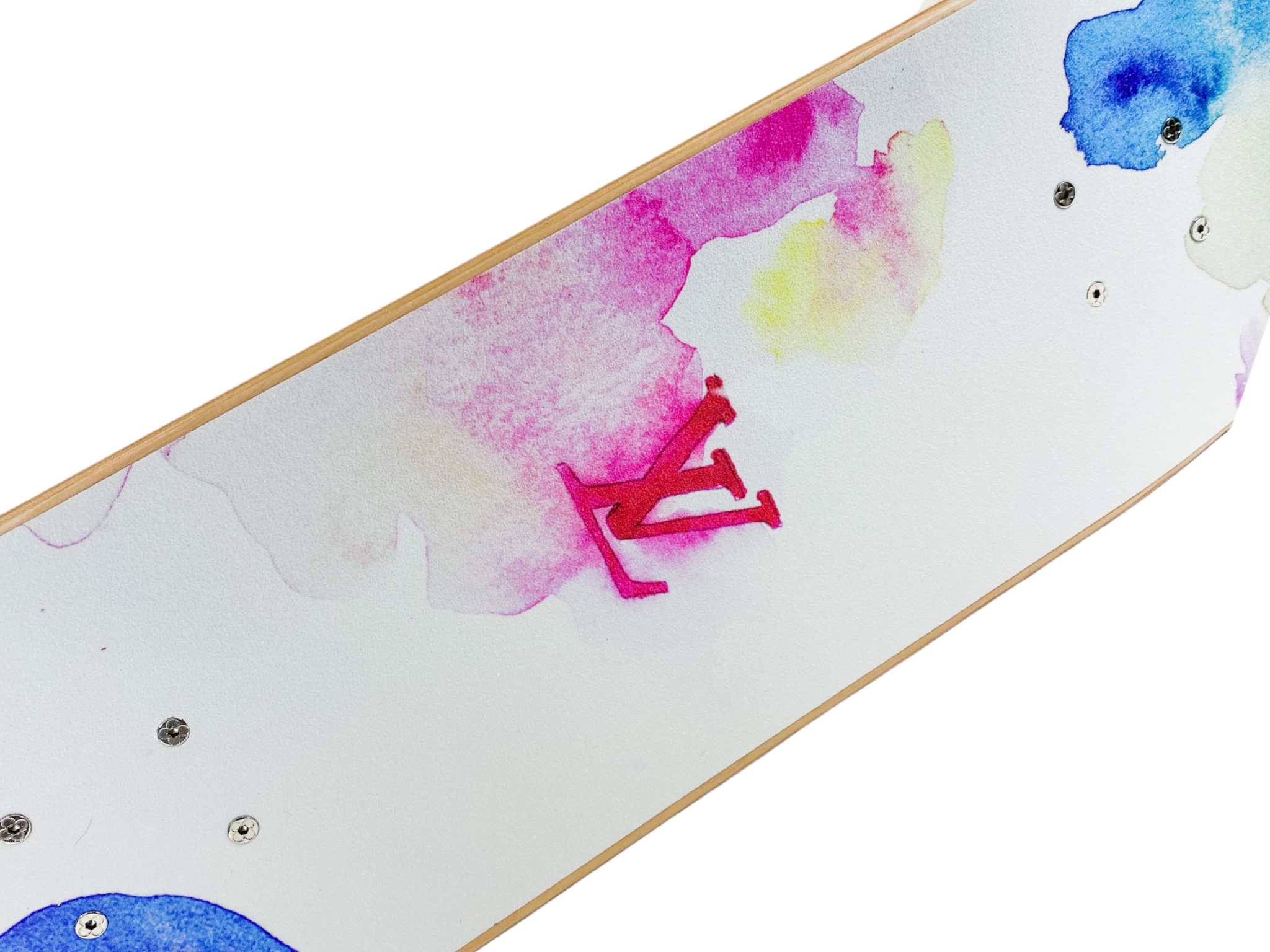 Louis Vuitton Watercolor Monogram Skateboard w/ Tags - White Skate Decks,  Collectibles - LOU684787